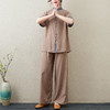 GYH 2272复古文艺时尚套装棉麻两件套 商品缩略图6