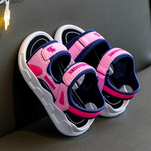 女童凉鞋2022新款夏软底防滑男童公主平底韩版运动儿童沙滩凉鞋国庆出游 商品图1