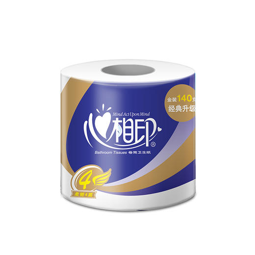 【心相印专区】心相印140克10卷装四层卷筒卫生纸  家用实惠 BT910  10卷*6提 商品图4