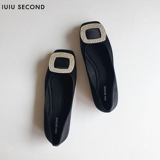 IUIU SEONC2022春夏新款雅致真丝浅口平底鞋U22AE11331 商品图2