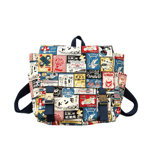 HUJI祤集Carton小盒子双肩包插画日式标签四号 商品图0