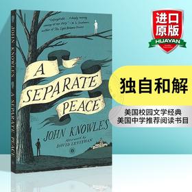 独自和解 英文原版青春小说 A Separate Peace 一个人的和平 全英文版进口英语书籍 另一种和平 电影原著 可搭麦田里的守望者正版