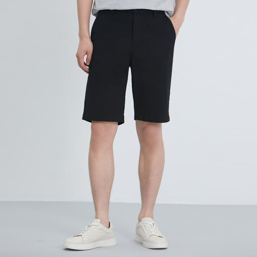 圣得西棉质休闲短裤夏季款时尚中青年弹力薄款冰凉五分裤2222917001 商品图2