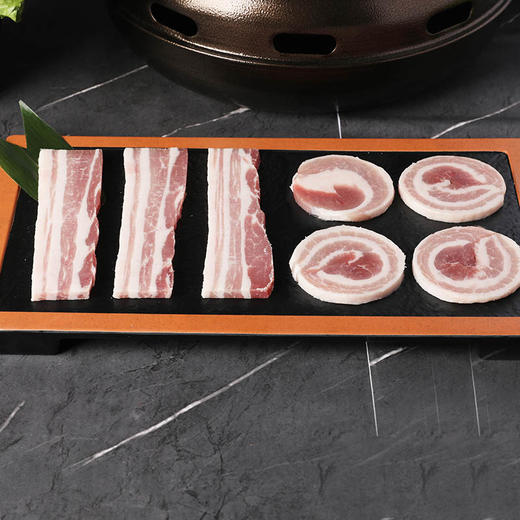 家庭烤肉（五花肉片+五花肉卷）500g*2袋 商品图4