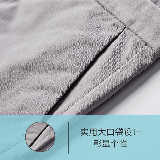 圣得西棉质休闲短裤夏季款时尚中青年弹力薄款冰凉五分裤2222917001 商品图4