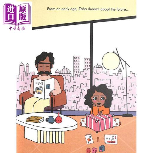 【中商原版】Little People, Big Dreams:Zaha Hadid 小人物大理想：扎哈·哈迪德（建筑师） 英文原版 精装童书 Maria Isabel 商品图2