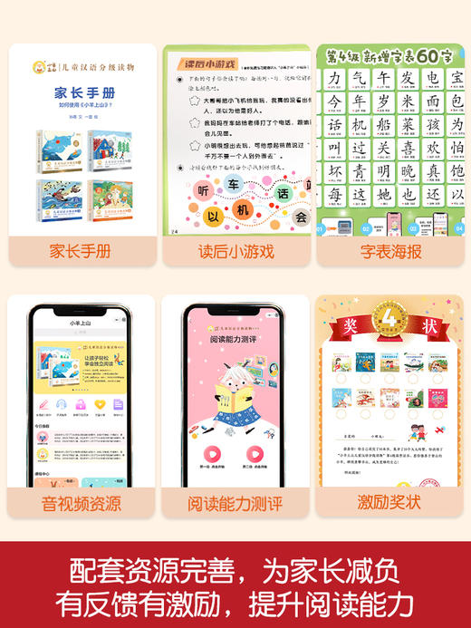 《小羊上山儿童分级读物第1+2+3+4+5级》+小羊上山字卡扑克牌1-4级任选 儿童汉语分级读物 幼小衔接学会自主识字阅读 商品图10