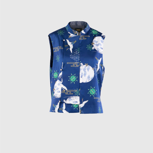 小立领新国风马甲 商品图0