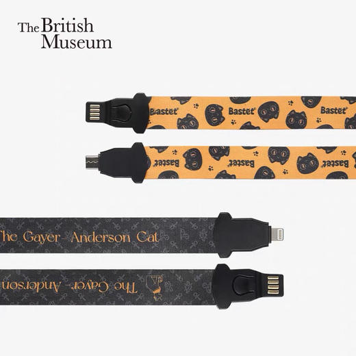 大英博物馆盖亚安德森猫巴斯特潮牌系列尺子挂脖数据线iphone接口 商品图3
