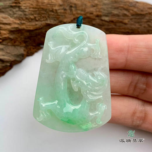 派瑞翡翠 翡翠挂件 糯冰种 绿色 商品图2