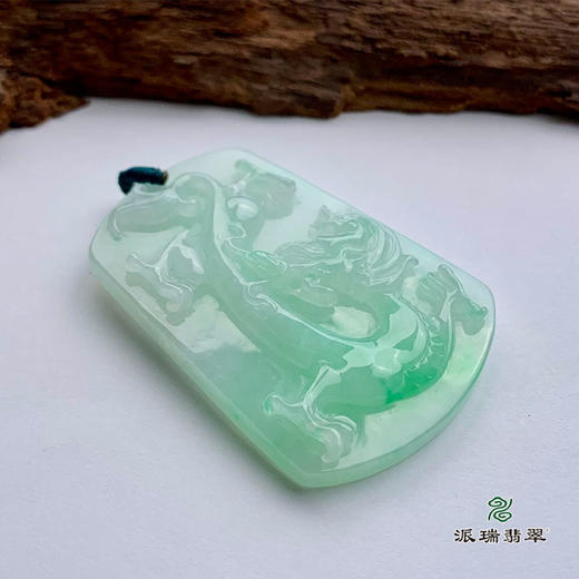 派瑞翡翠 翡翠挂件 糯冰种 绿色 商品图3