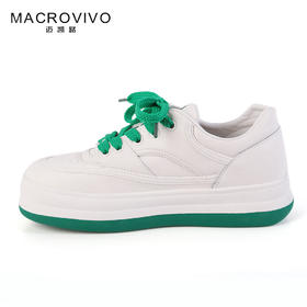 迈凯路松糕厚底时尚百搭小白鞋798-1