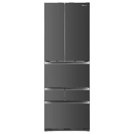东芝（TOSHIBA）462升法式六门电冰箱纳米钛光效净化纤薄外壁果蔬空间自开门 GR-RM485WE-PG1A9 墨晶灰 商品图0