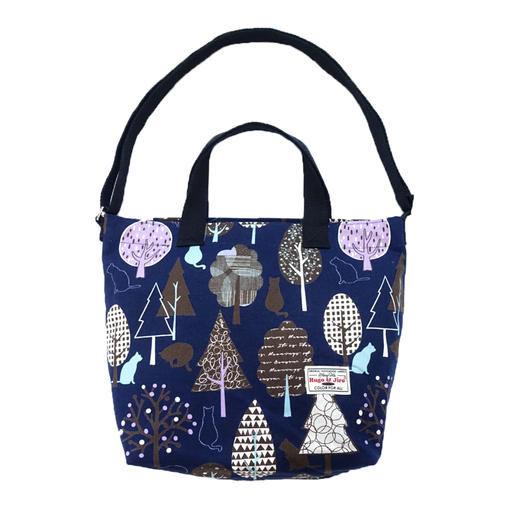 HUJI祤集HoriSling手提斜挎包插画猫咪小树林 商品图1