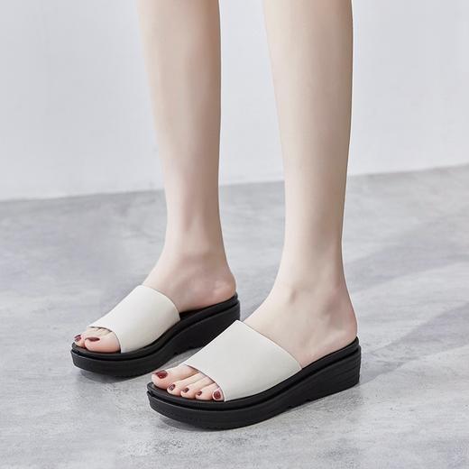 ZHR拖鞋女夏外穿2022年新款高跟厚底松糕女士时尚休闲凉拖鞋 商品图2
