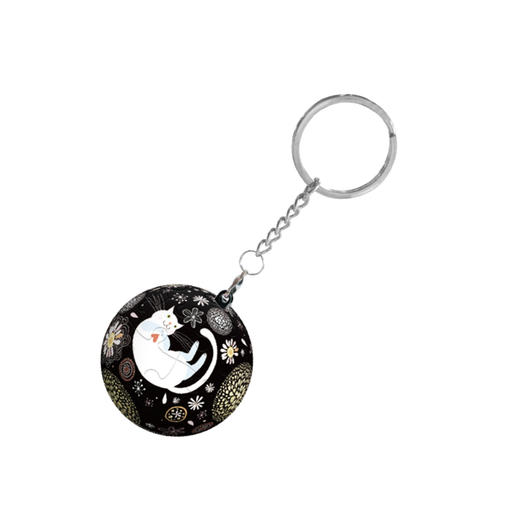 【折扣商品 不退不换】24片 钥匙扣拼图 塑料拼图 A2804 猫咪梦想 商品图0