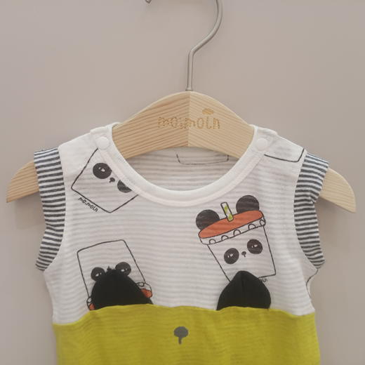 moimoln小云朵童装夏季男女宝宝连体衣舒适卡通爬服哈衣LOM2NZBU12 商品图2