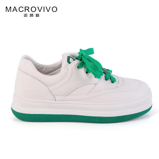 迈凯路松糕厚底时尚百搭小白鞋798-1 商品图4