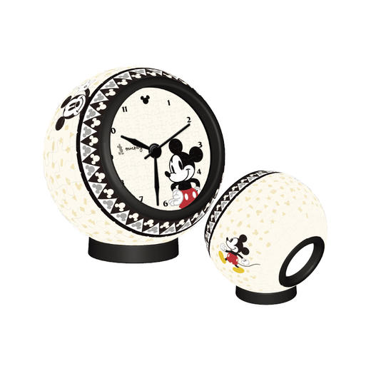 【折扣商品 不退不换】145片 桌面时钟 塑料拼图 KC1028 米奇系列-欢乐米奇 商品图1