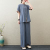 GYH 2272复古文艺时尚套装棉麻两件套 商品缩略图7