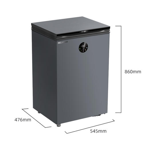 美菱（MeiLing）100升电脑控温冷柜AI减霜薄壁嵌入 冷藏冷冻单温转换 智慧显示屏 BC/BD-100DTEB 商品图2
