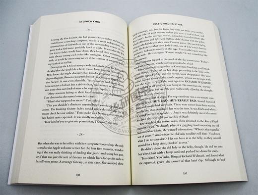 暗夜无星 英文原版小说 Full Dark No Stars 斯蒂芬金 Stephen King 英文版惊悚小说书 进口原版英语书籍 商品图1