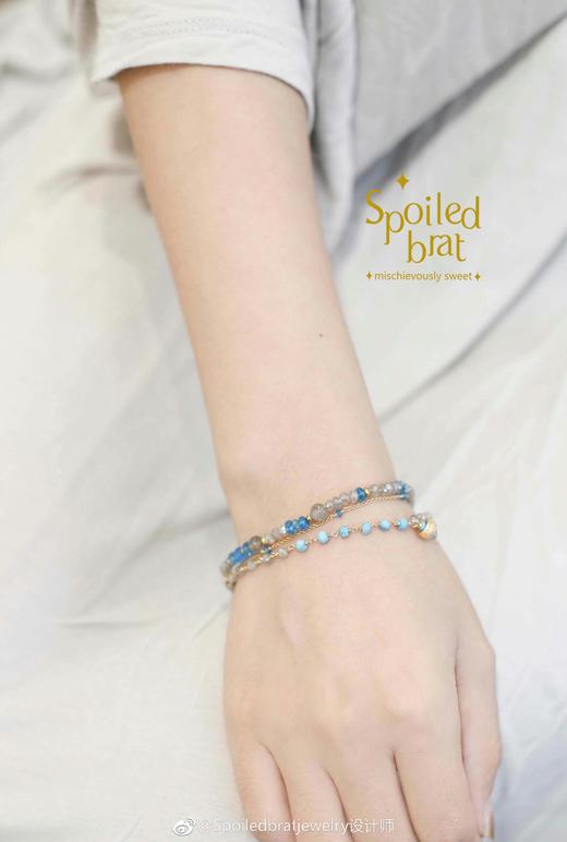 SpoiledBrat Jewelry 磷灰石斜长石多层手链 商品图3