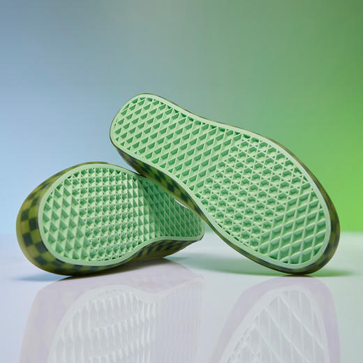 VANS翠绿色棋盘格牛筋底Authentic帆布鞋VN0A5KRDAVD 商品图2