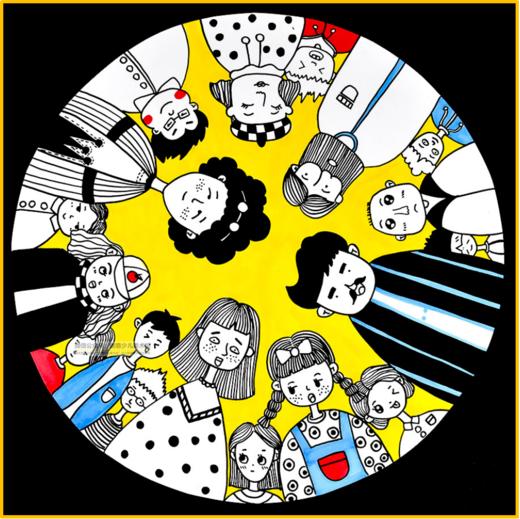 4-6岁《各式各样的人》线描【自动发货：下单后，点击手机短信中收到的链接，即可获取文件下载的链接；如有任何问题，可添加客服微信hm33268获得帮助】 商品图0