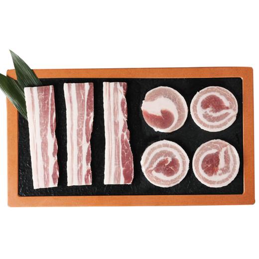 家庭烤肉（五花肉片+五花肉卷）500g*2袋 商品图3