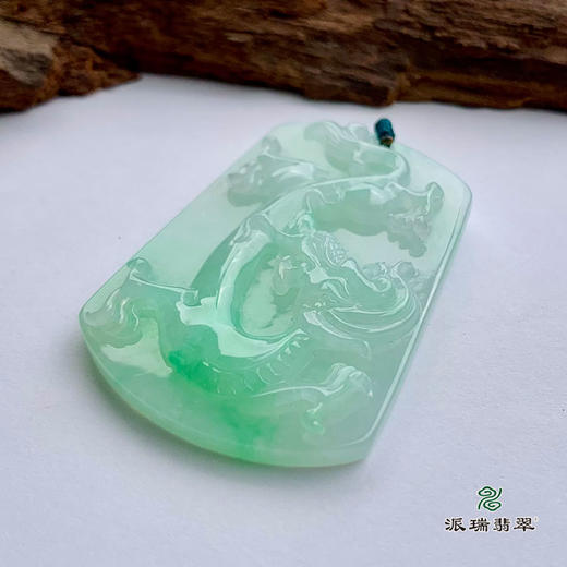 派瑞翡翠 翡翠挂件 糯冰种 绿色 商品图1