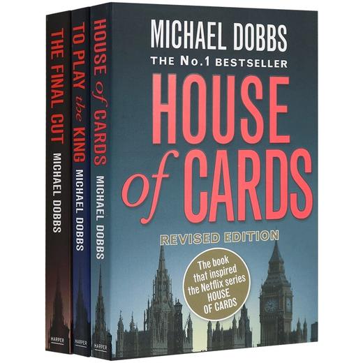 Collins正版 纸牌屋三本套装 英文原版 House of Cards 1-3册 全英文版 美剧原著小说 经典政治书籍 进口英语书 迈克尔道布斯 商品图1