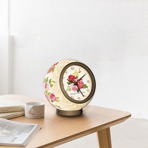 145片 桌面时钟 塑料拼图KC1005 经典玫瑰 商品图0