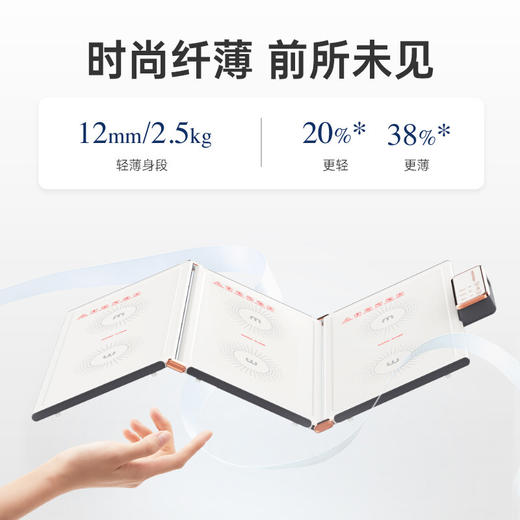 摩飞暖菜板可折叠饭菜板热菜板保温板家用桌面多功能餐桌暖菜垫MR8300 椰奶白 暖菜板 商品图5