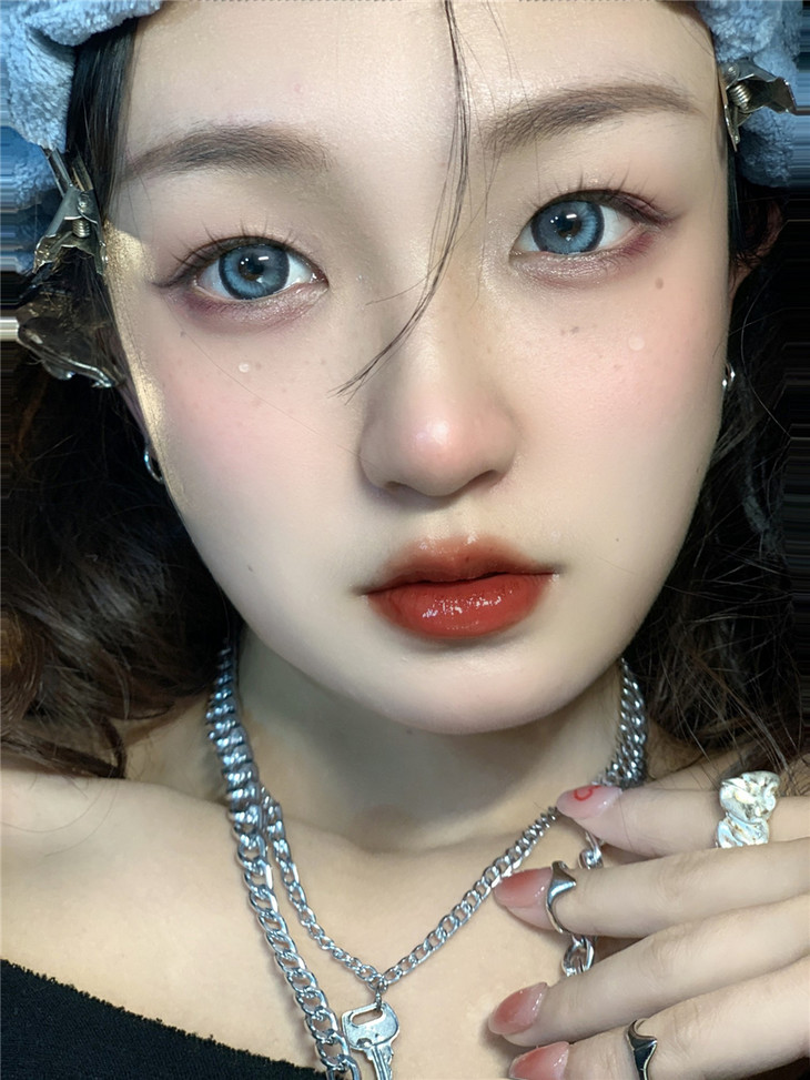 MoonMyth年抛隐形眼镜 赛博朋克蓝14.5mm 一副/2片-VVCON美瞳网43