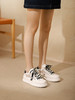 westory拼接休闲单鞋2022春新复古厚底板鞋小白鞋S22AM55001 商品缩略图0