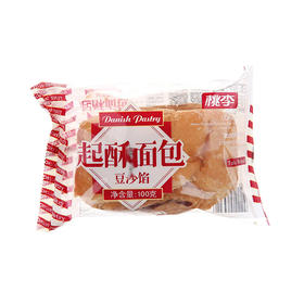 桃李豆沙馅起酥面包 100g