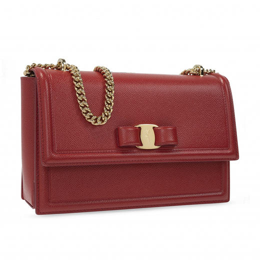 FERRAGAMO 菲拉格慕 女士皮革斜挎单肩包 红色 21 G462 720578 商品图1