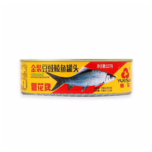 粤花豆豉鲮鱼罐头 227g 商品图0