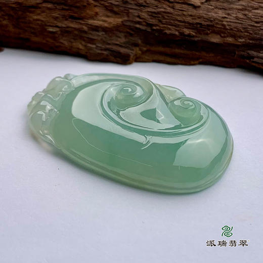 派瑞翡翠 翡翠挂件 糯冰种 绿色 商品图3