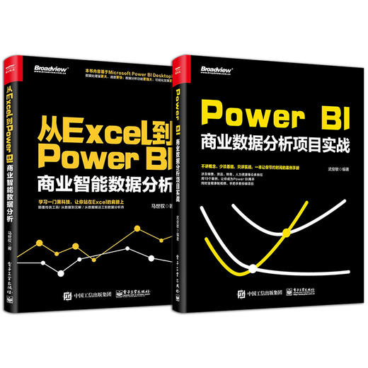 官方正版 从Excel到Power BI+Power BI商业数据分析项目实战智能数据分析入门书籍操作教程Power Query数据查询工具 excel数据分析 商品图2