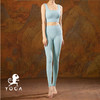 壁虎瑜伽【2204TZ163】高腰罗纹瑜伽套装（有胸垫）【5天发货】 商品缩略图5