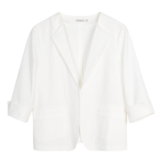 METTE22年春夏新品女士小西装外套时尚一粒扣薄款雪纺休闲上衣 商品图8