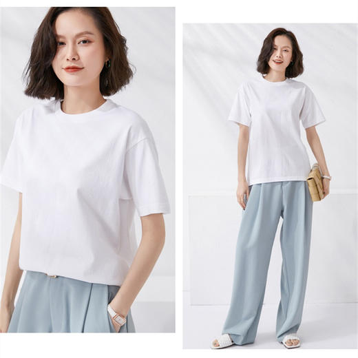 热卖中！拍3件69元！【马卡龙色系纯棉短T】舒适透气，男女同款，遮肉显瘦，更百搭！！ 商品图3