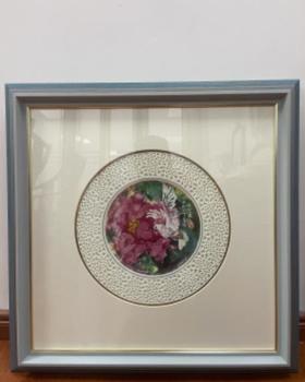 金镶玉镂空釉中彩【祖国颂】彩盘