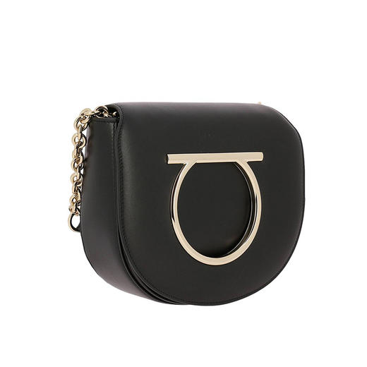 FERRAGAMO 菲拉格慕 女士皮革迷你斜挎单肩包 黑色 21 G998 691246 商品图1
