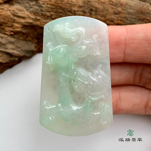 派瑞翡翠 翡翠挂件 糯冰种 绿色 商品图3