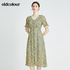 oldcolour秋季商场同款休闲气质短袖连衣裙N24101250 商品缩略图0
