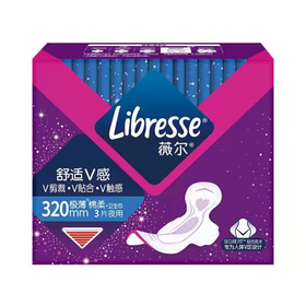 薇尔夜用3片极薄棉柔卫生巾320mm-22180063