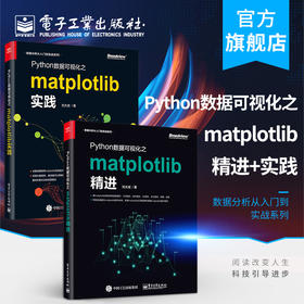 Python数据可视化之matplotlib实践+精进2册 数据分析从入门到实战系列 Python编程语言入门 python基础教程python程序设计教材